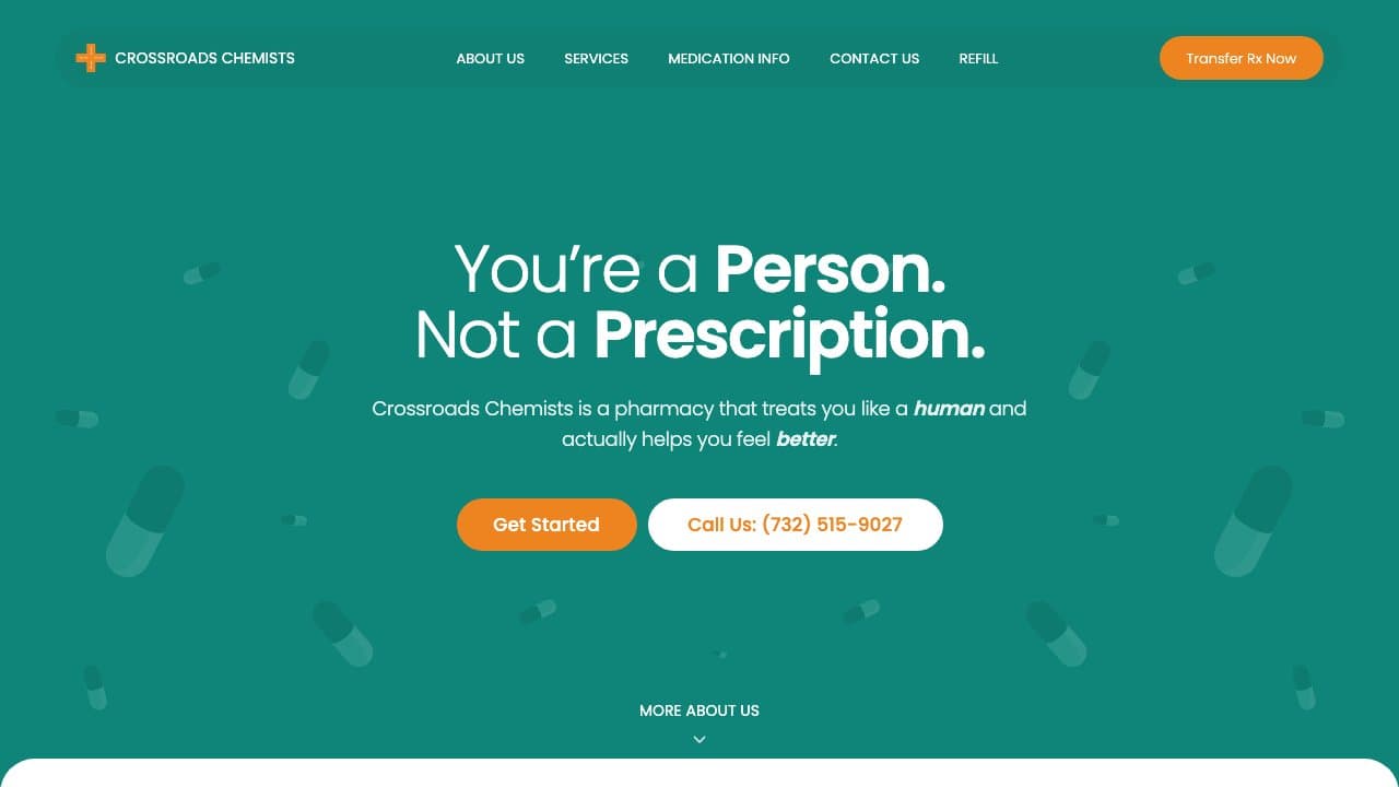 Crossroads Chemists — Healthcare project by AIByte Hub